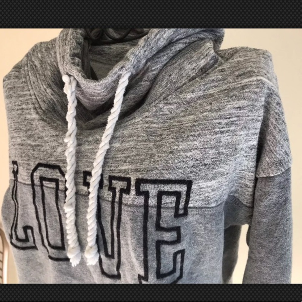 Gray Womans Hoodie Medium Loose Full Neck cover - Picture 6 of 6
